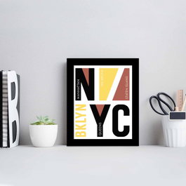 Wallity Cuadro decorativo enmarcado SCT-084 Multicolor
